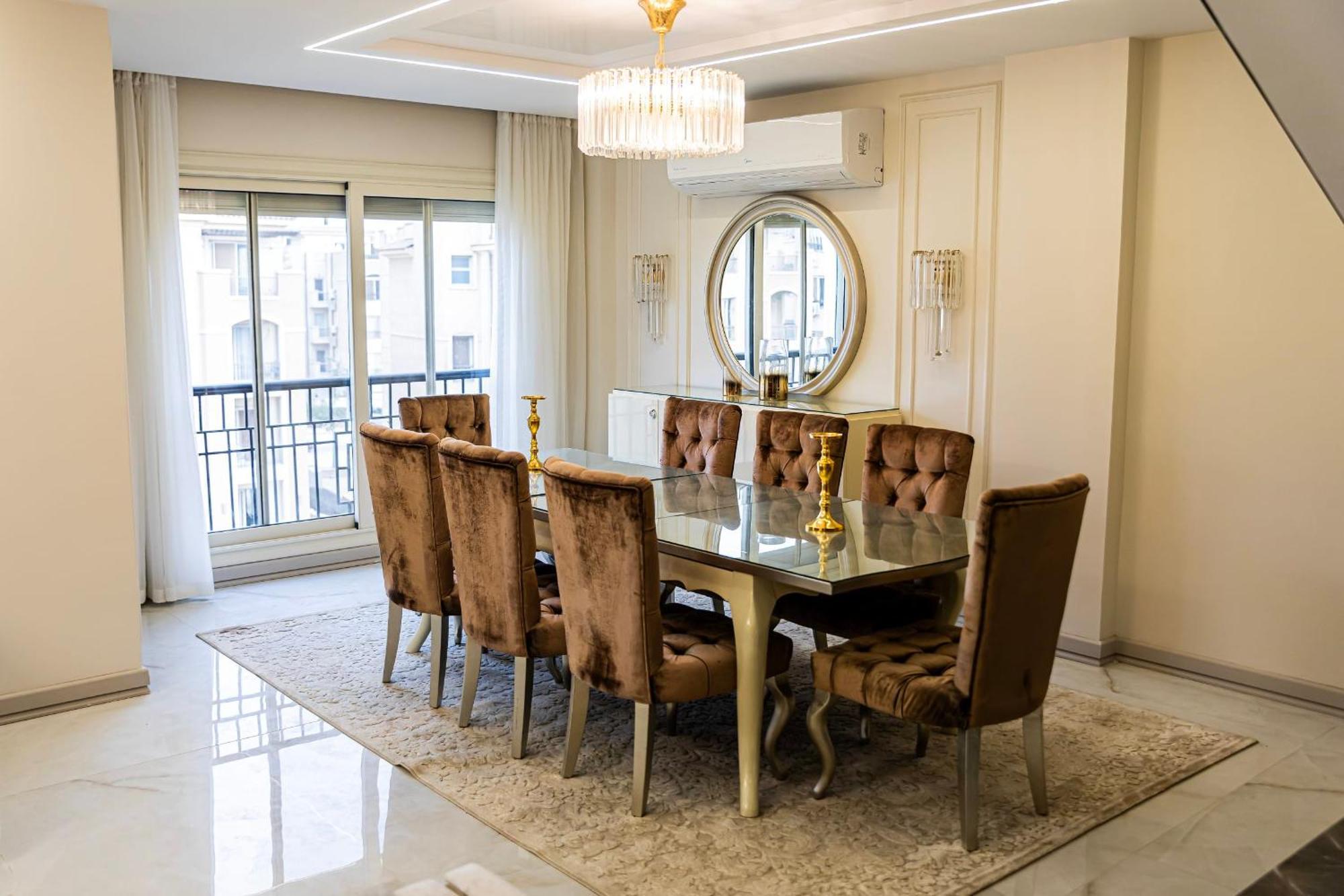 Apartment Imperial & Inviting 3bdr Duplex W Roof New Cairo
